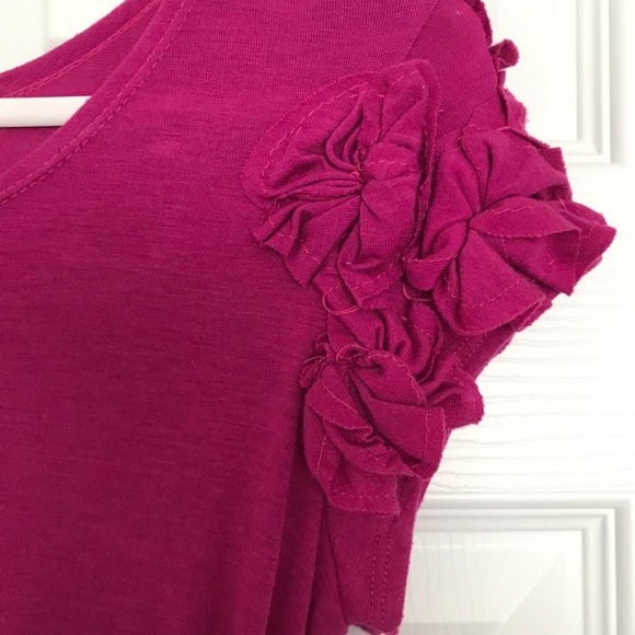 Cheetah Print Floral Shoulder Mini Dress Women's XS/S Girls 14 Pink With Belt - Picture 2 of 8